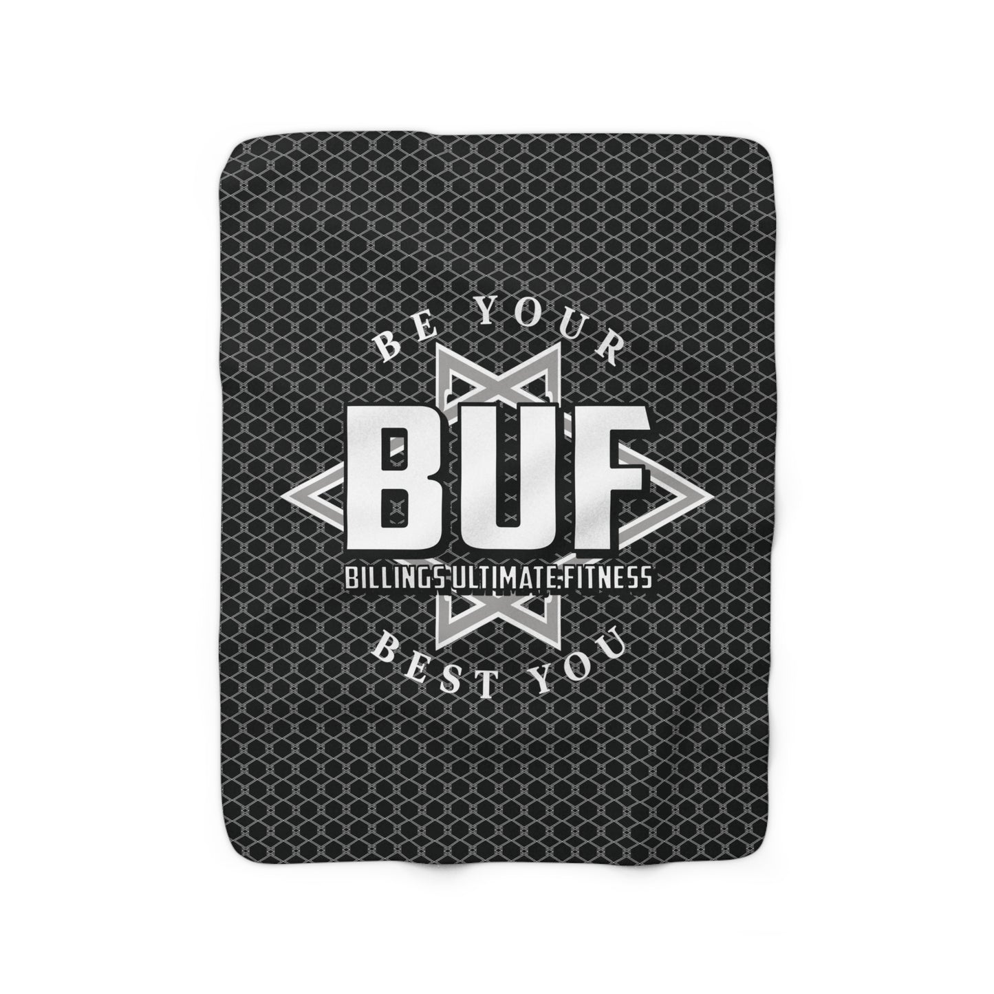 BUF Pattern Sherpa Fleece Blanket B