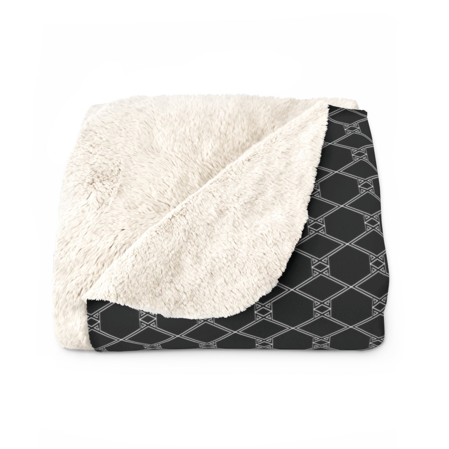 BUF Pattern Sherpa Fleece Blanket B