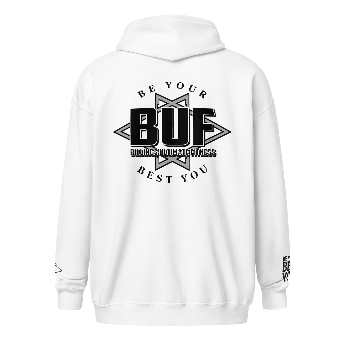 BUF Embroider Zip B/W