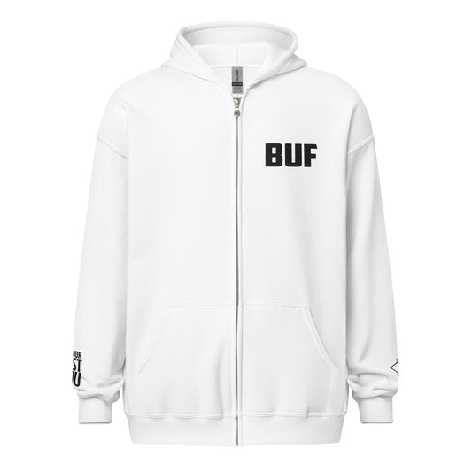 BUF Embroider Zip B/W