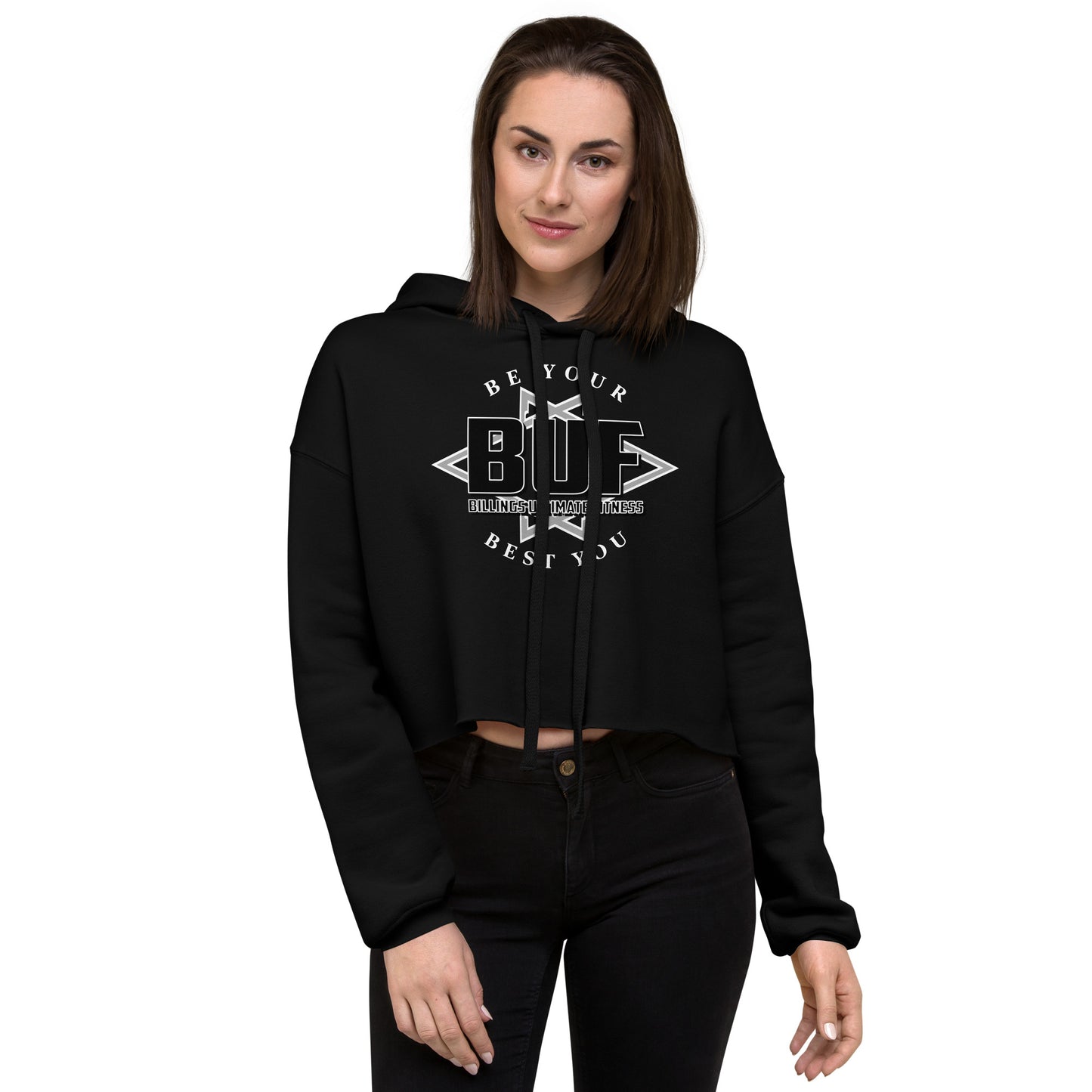 BUF Crop Hoodie B/B